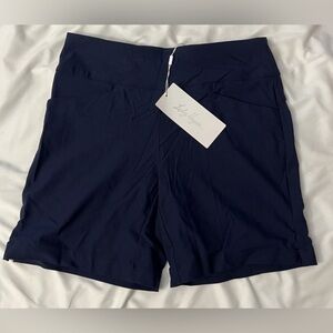 NWT Women’s Lady Hagen Dark Navy 7” Tummy Control Shorts Size Small